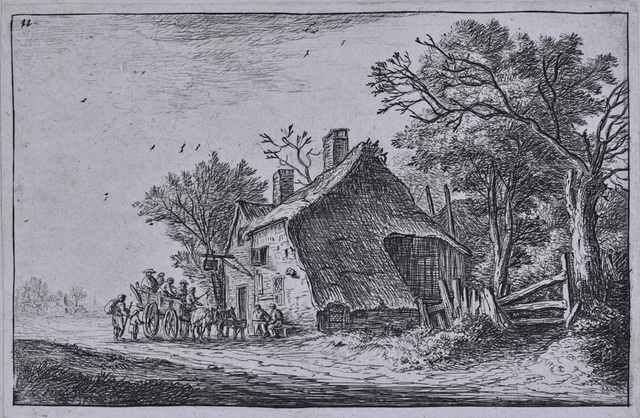 Utasok érkezése a fogadóba