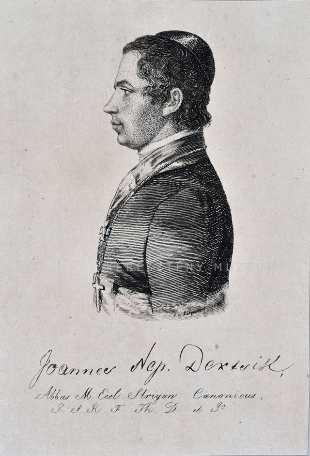 Dercsik Nepomuk János zoborhegyi apát,  esztergomi kanonok