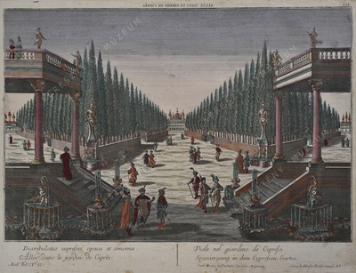 Ciprusokkal övezett sétány (Kons...