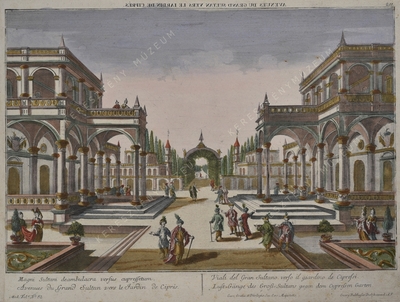 A szultán sétánya a parkban, a c...