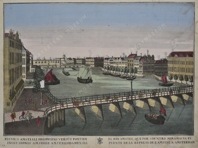 Az Amstel folyó a Blauwbrugnál A...